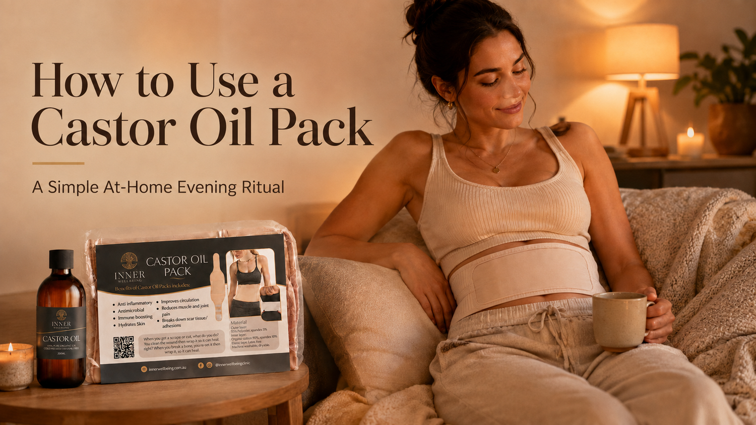 Cozy Castor Oil Pack Evening Ritual