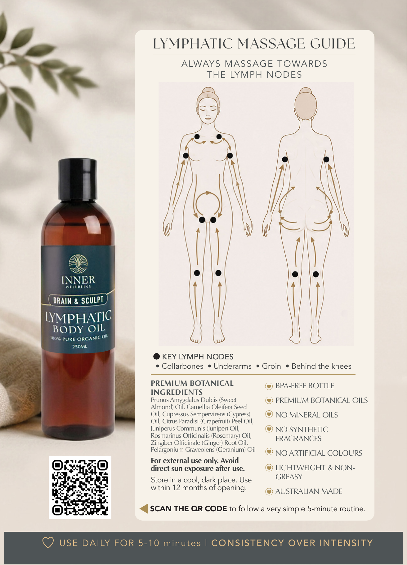 Inner Wellbeing Organic Lymphatic Oil