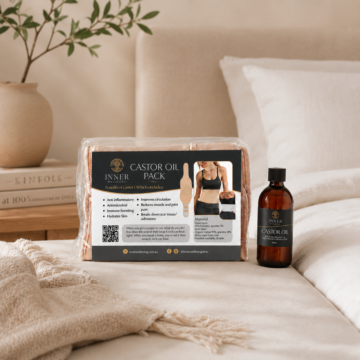 Inner Wellbeing Castor Oil Pack