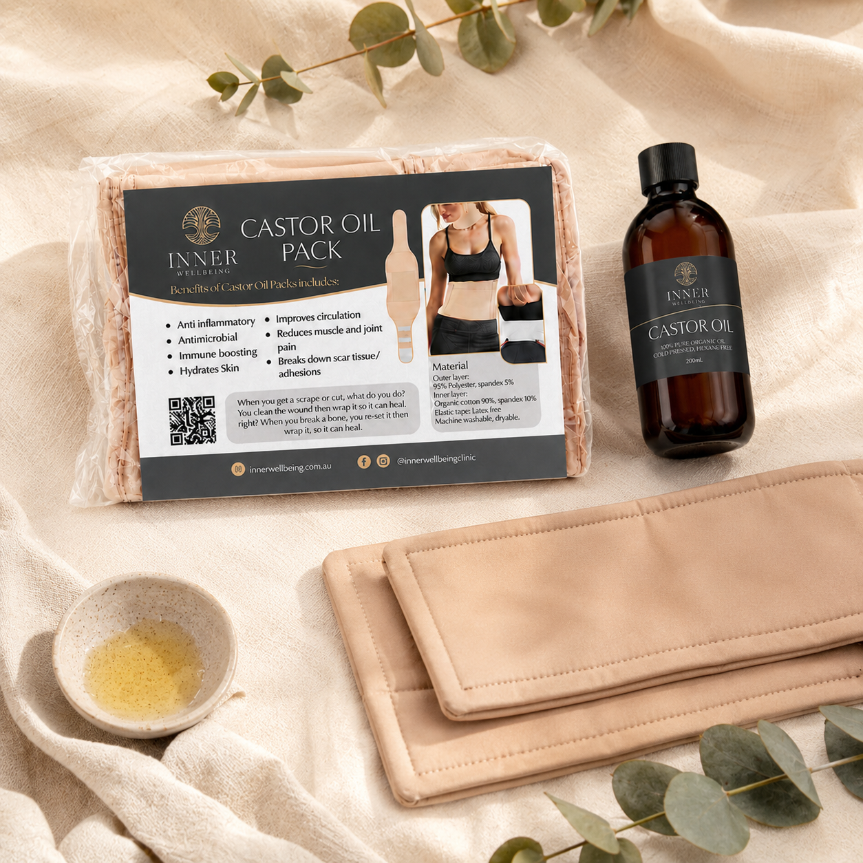 Inner Wellbeing Castor Oil Pack