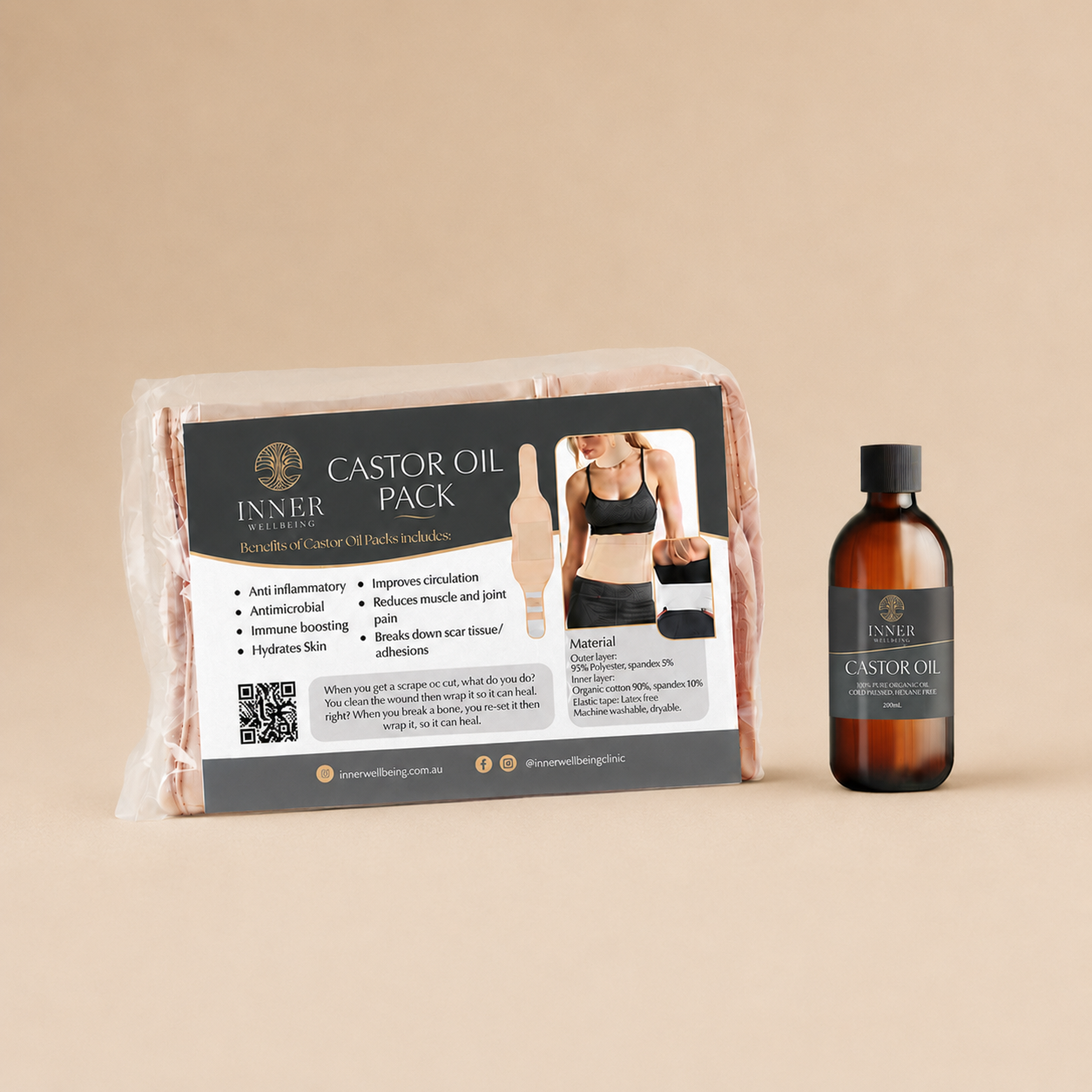 Inner Wellbeing Castor Oil Pack