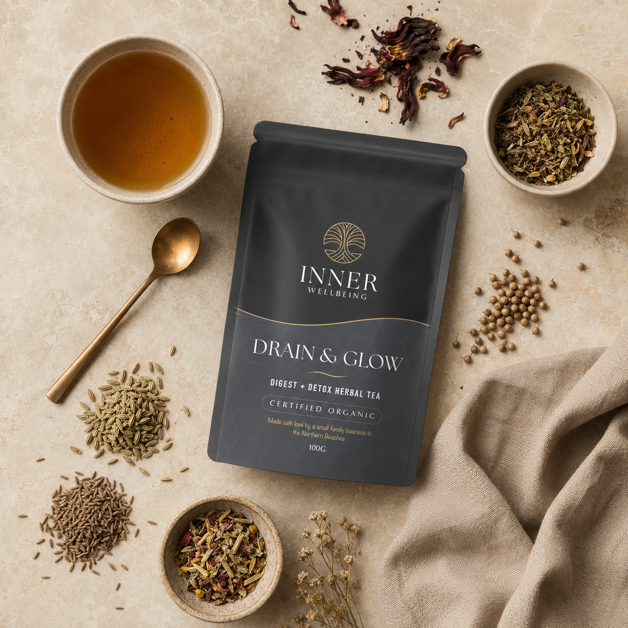 DRAIN & GLOW TEA