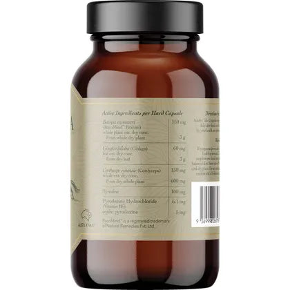 RITUA FOCUS BacoMind Ginko Cordyceps Tyrosine B6 60 Caps