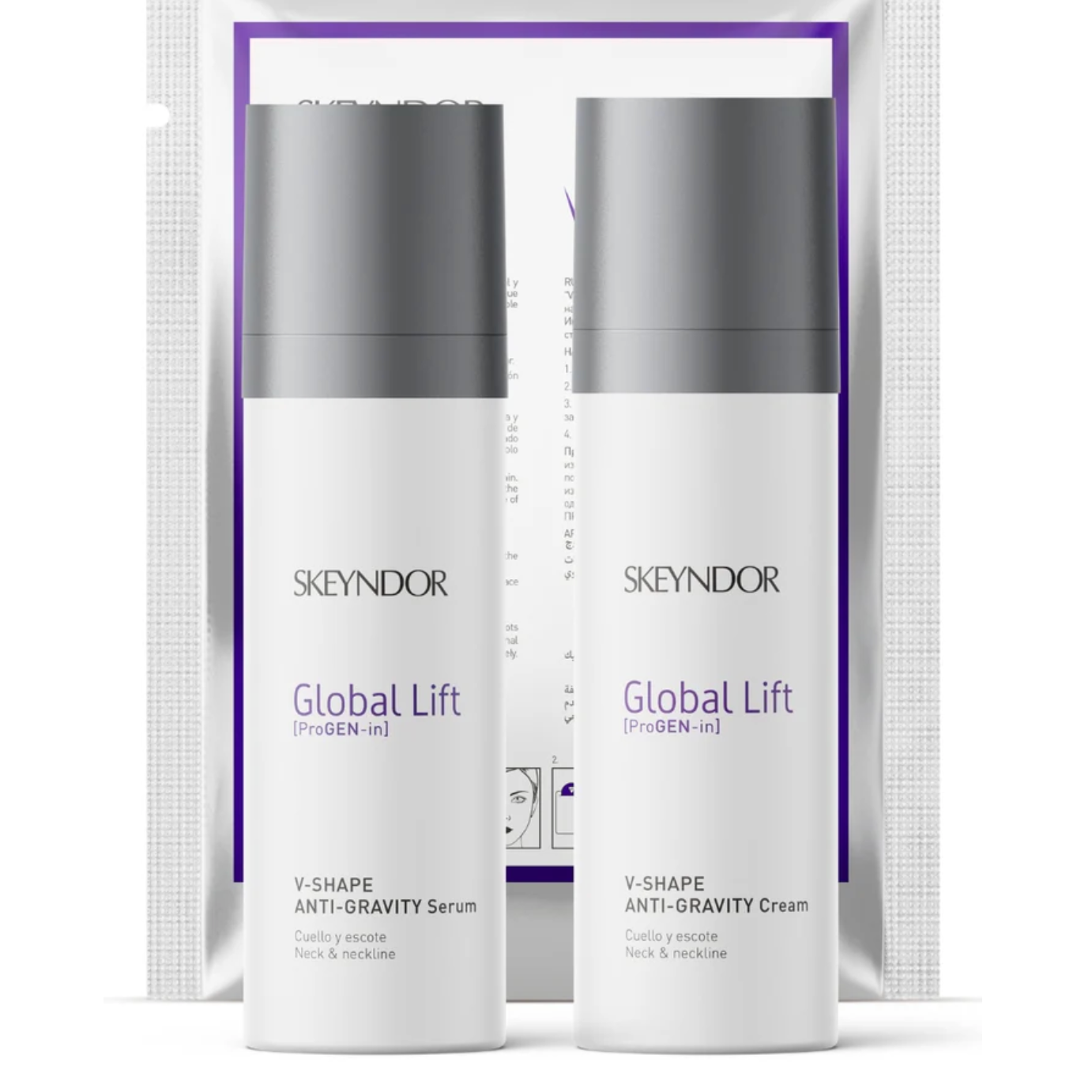 Skeynдор Global Lift skincare products on a white background