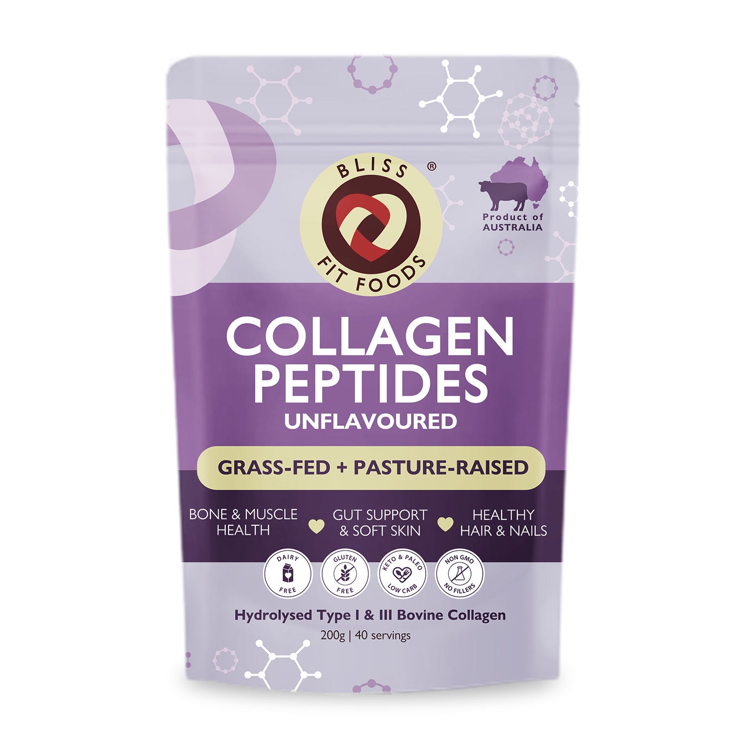 Grass-fed, Pasture-raised Bovine Collagen Pepitides