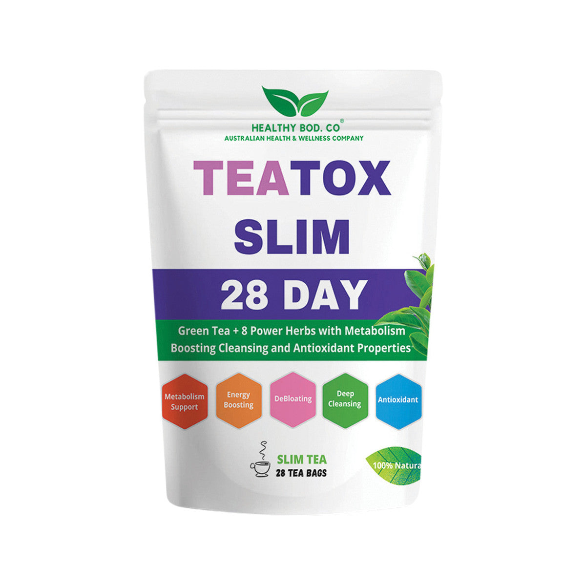 Healthy Bod. Co TeaTox Slim (28 Day) Healthy Tea x 28 Tea Bags