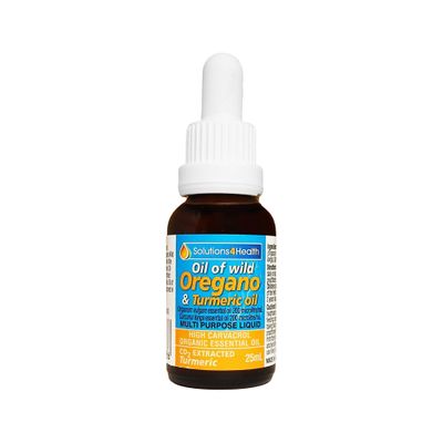 Solutions 4 Health Wild Oregano Oil + Turmeric Oil 25ml