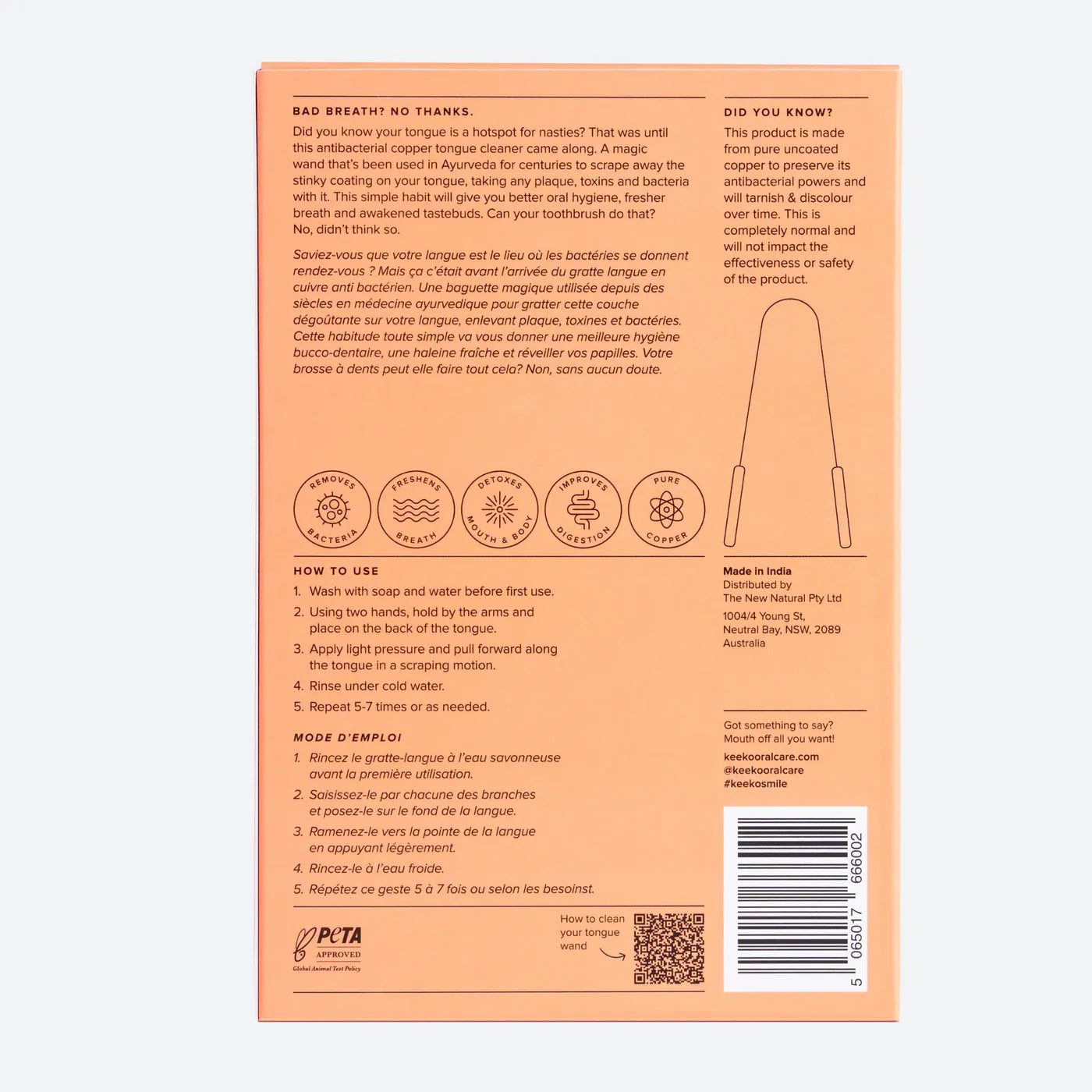 Keeko Premium Copper Tongue Cleaner
