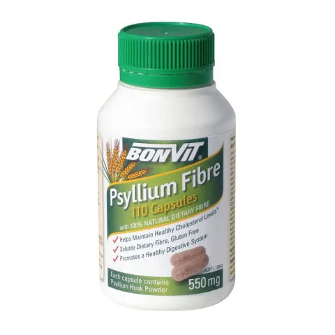 Bonvit psyllium fibre capsules 550mg 110c