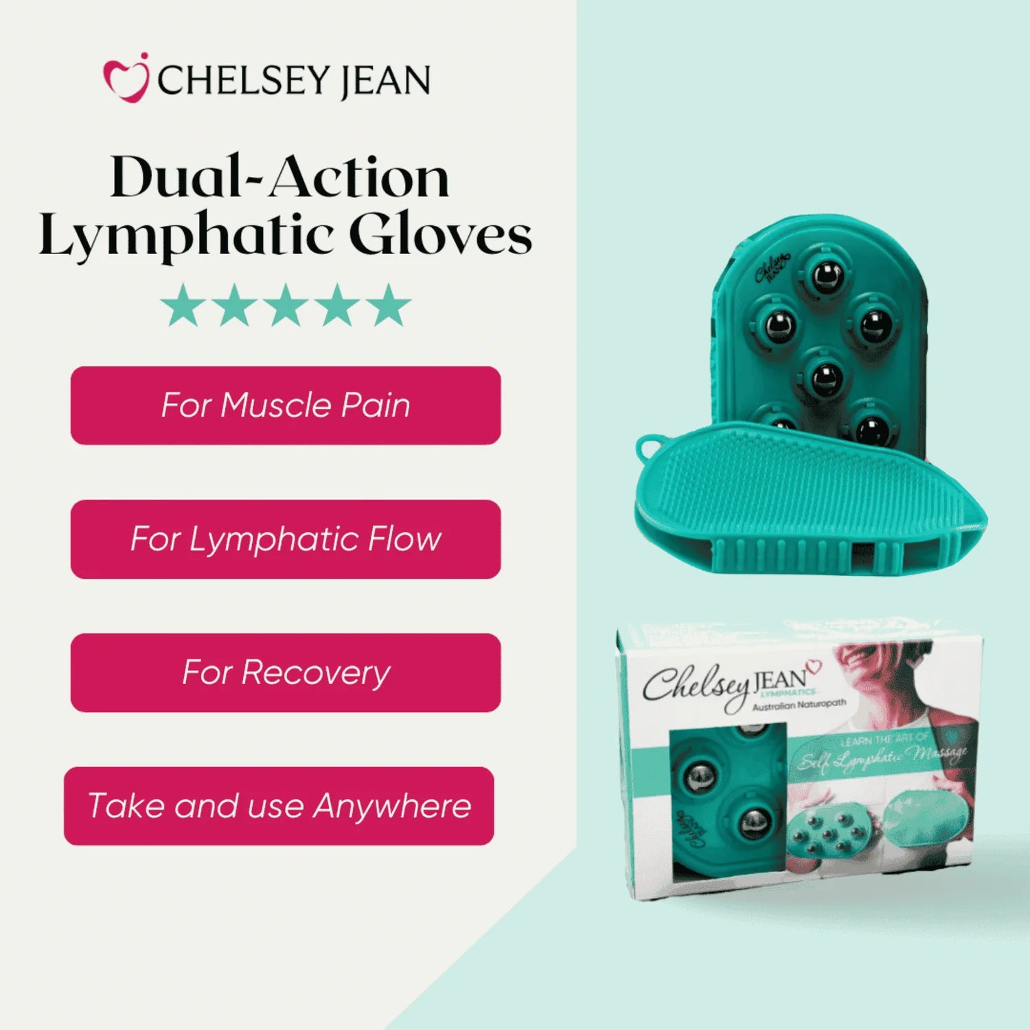 Chelsey Jean Dual-Action Lymphatic Gloves